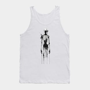 Robot ink splatter Tank Top